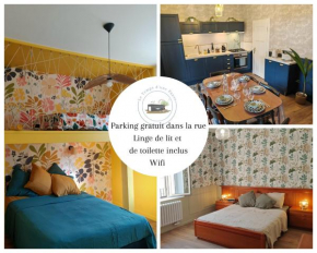 Appartement 80m2 Le Vintage jusqu'à 5 personnes 5mns cœur de ville, gare et centre Pompidou et Muse - 